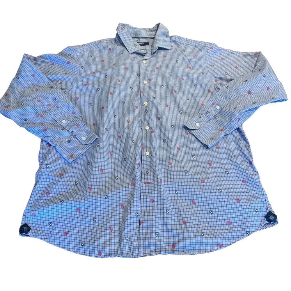 Cremieux Collection Men’s Plaid Button Up Shirt Crest XL